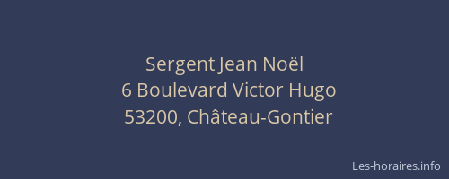 Sergent Jean No&euml;l