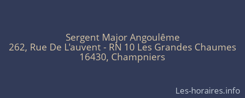 Sergent Major Angoulême