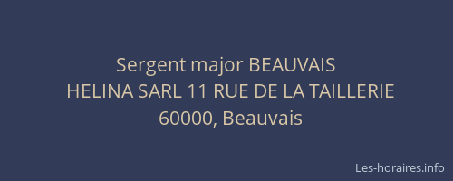 Sergent major BEAUVAIS
