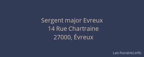 Sergent major Evreux