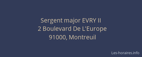 Sergent major EVRY II