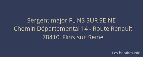 Sergent major FLINS SUR SEINE