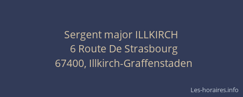 Sergent major ILLKIRCH