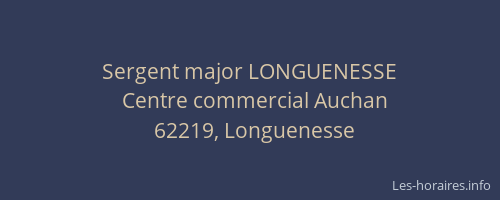Sergent major LONGUENESSE