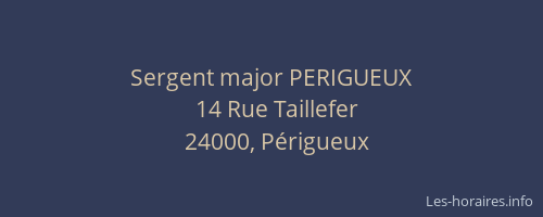 Sergent major PERIGUEUX