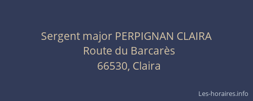 Sergent major PERPIGNAN CLAIRA