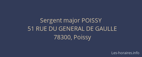 Sergent major POISSY
