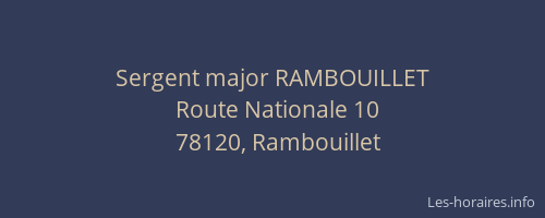 Sergent major RAMBOUILLET