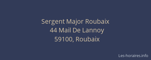Sergent Major Roubaix