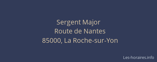 Sergent Major