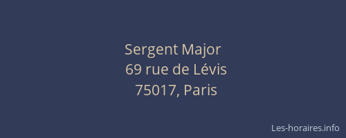 Sergent Major