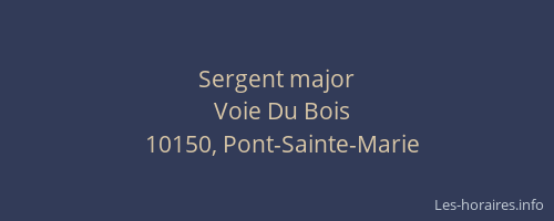 Sergent major