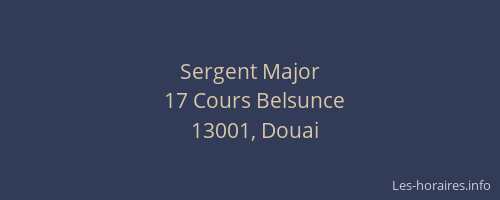 Sergent Major