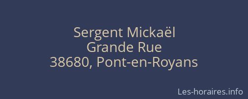 Sergent Mickaël