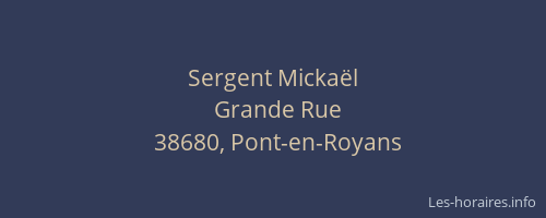 Sergent Mickaël