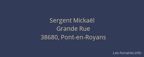 Sergent Micka&euml;l