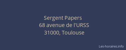 Sergent Papers