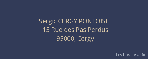 Sergic CERGY PONTOISE