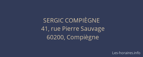 SERGIC COMPIÈGNE