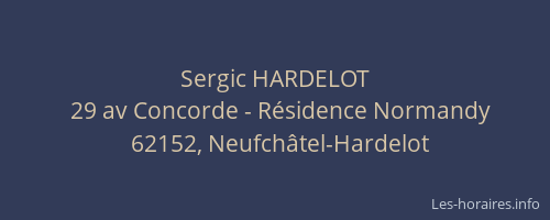 Sergic HARDELOT
