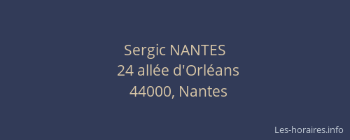 Sergic NANTES