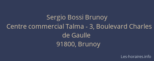 Sergio Bossi Brunoy