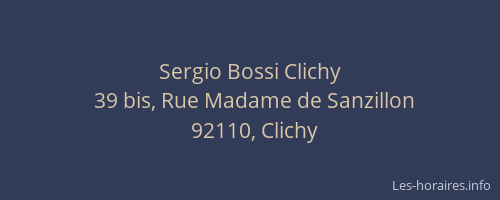 Sergio Bossi Clichy