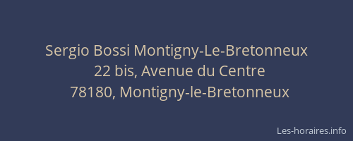 Sergio Bossi Montigny-Le-Bretonneux