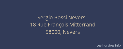 Sergio Bossi Nevers