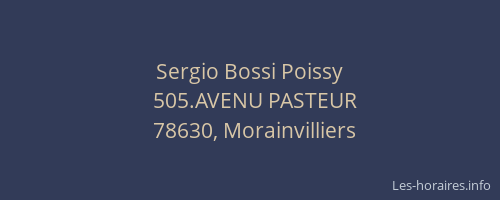 Sergio Bossi Poissy