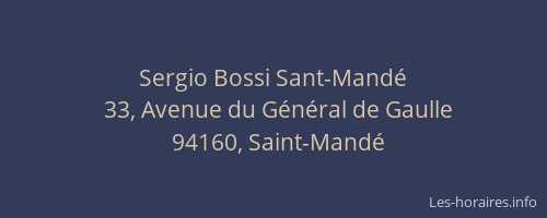 Sergio Bossi Sant-Mandé