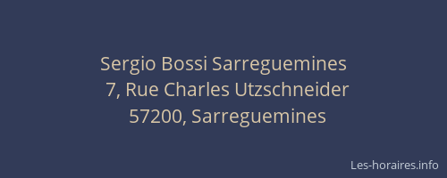 Sergio Bossi Sarreguemines