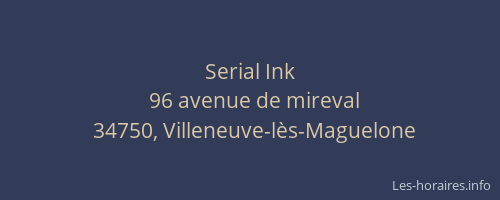 Serial Ink