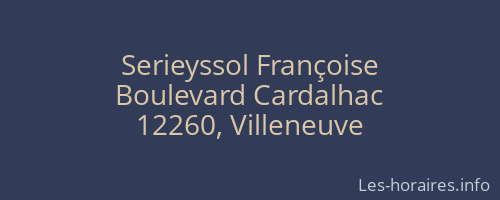 Serieyssol Françoise