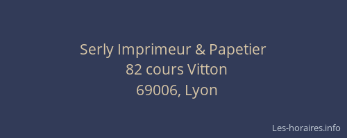 Serly Imprimeur & Papetier