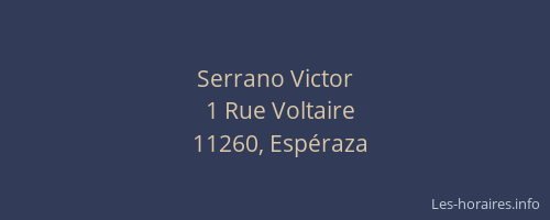 Serrano Victor
