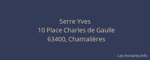 Serre Yves