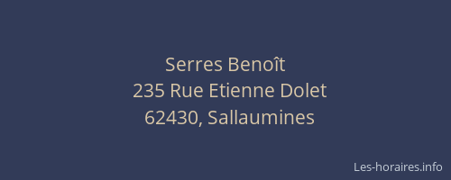 Serres Benoît