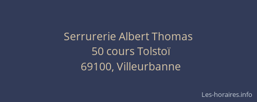Serrurerie Albert Thomas