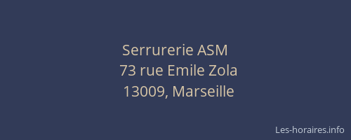 Serrurerie ASM