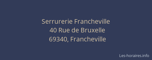 Serrurerie Francheville