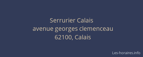 Serrurier Calais