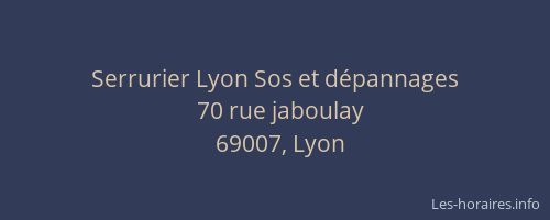 Serrurier Lyon Sos et dépannages