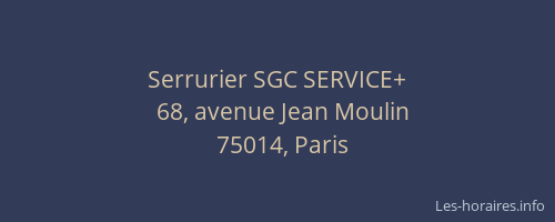 Serrurier SGC SERVICE+