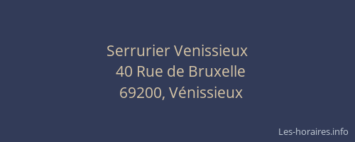 Serrurier Venissieux