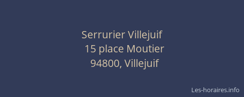 Serrurier Villejuif