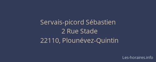 Servais-picord S&eacute;bastien