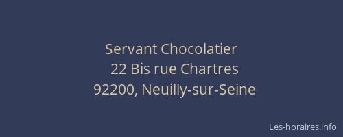 Servant Chocolatier