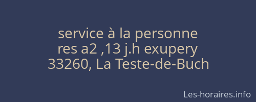 service à la personne