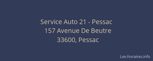 Service Auto 21 - Pessac